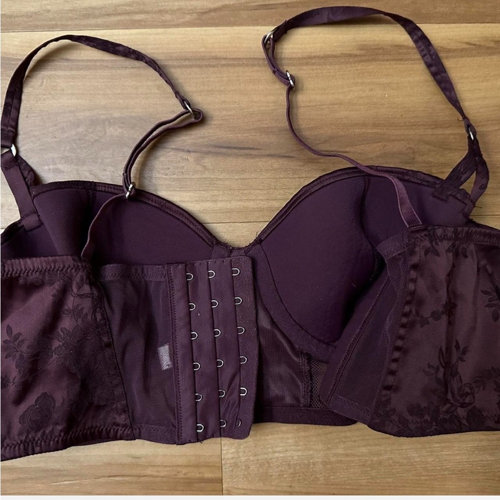 VTG Y2K VS Silk Balconette Corset Bra - Picture 2 of 4